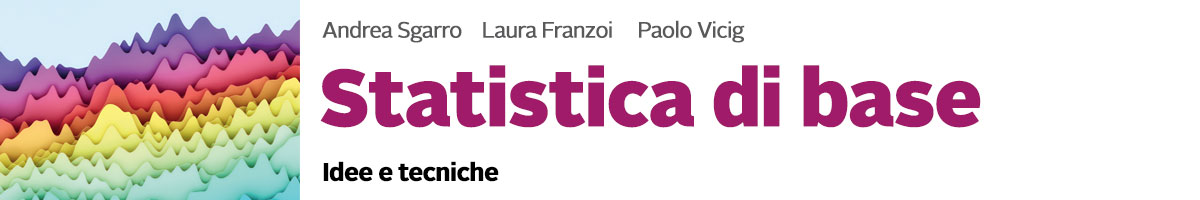 libro Andrea Sgarro, Laura Franzoi, Paolo Vicig, Statistica di base